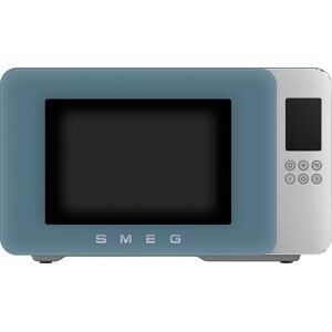 Smeg Collezione MOC01SBMUK 26 Litre 30cm High, Freestanding Small Microwave With Grill - Storm Blue, Blue Smeg Collezione MOC01SBMUK 26 Litre 30cm High, Freestanding Small Microwave With Grill - Storm Blue, Blue