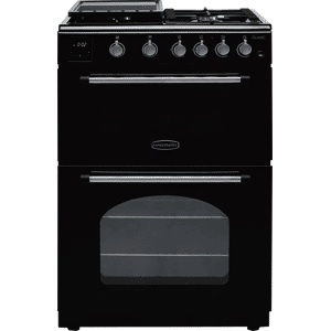 Rangemaster Classic 60 CLA60NGFBL/C 60cm wide Double Oven Gas Cooker with Electric Grill - Black / Chrome - A+/A Rated, Black Rangemaster Classic 60 CLA60NGFBL/C 60cm wide Double Oven Gas Cooker with Electric Grill - Black / Chrome - A+/A Rated, Black