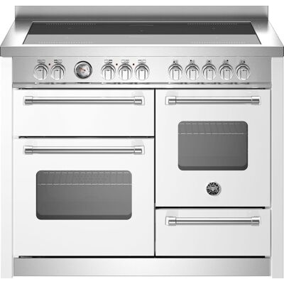 Bertazzoni Master Series MAS115I3EBIC 110cm wide Electric Range Cooker with Induction Hob - Bianco - A Rated, White Bertazzoni Master Series MAS115I3EBIC 110cm wide Electric Range Cooker with Induction Hob - Bianco - A Rated, White