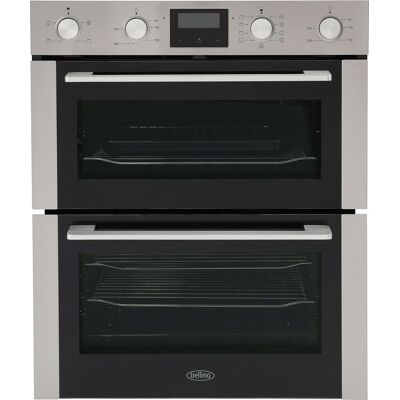 Belling ComfortCook™ BEL BI703MFC Built Under Electric Double Oven - Stainless Steel - A/A Rated, Stainless Steel Belling ComfortCook™ BEL BI703MFC Built Under Electric Double Oven - Stainless Steel - A/A Rated, Stainless Steel