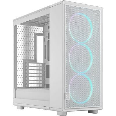 Fractal Design Epoch XL RGB Tempered Glass Mid Tower Gaming PC Case - White Fractal Design Epoch XL RGB Tempered Glass Mid Tower Gaming PC Case - White