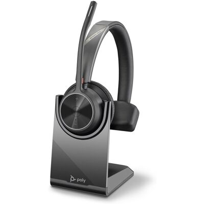Poly Voyager 4310 UC Mono Wireless Bluetooth Headset with BT700 USB-A Adapter & Charging Stand, Black (77Y92AA) Poly Voyager 4310 UC Mono Wireless Bluetooth Headset with BT700 USB-A Adapter & Charging Stand, Black (77Y92AA)