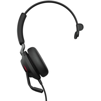 Jabra Evolve2 40 UC Mono Wired Headset - USB-A - Black Jabra Evolve2 40 UC Mono Wired Headset - USB-A - Black