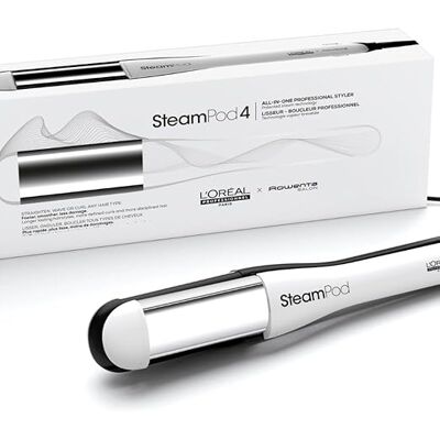 VEN-DENS L'Oréal Professionnel SteamPod 4 Steam Hair Straightener & Styling Tool for All Hair Types, UK Plug - White VEN-DENS L'Oréal Professionnel SteamPod 4 Steam Hair Straightener & Styling Tool for All Hair Types, UK Plug - White