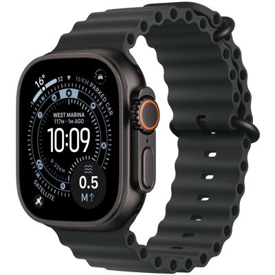 Apple Watch Ultra 3 GPS + Cellular 49mm Black Titanium Case with Black Ocean Band Apple Watch Ultra 3 GPS + Cellular 49mm Black Titanium Case with Black Ocean Band