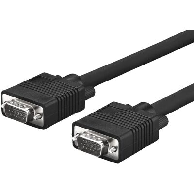 Microconnect Full HD SVGA HD15 VGA Cable 3m - Black Microconnect Full HD SVGA HD15 VGA Cable 3m - Black