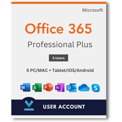 Microsoft Office 365 Pro Plus - 5 Devices Windows Mac Microsoft Office 365 Pro Plus - 5 Devices Windows Mac