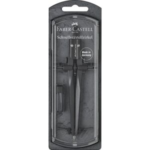 Faber Castell Stream Quick Set Compass, Black Stone Faber Castell Stream Quick Set Compass, Black Stone