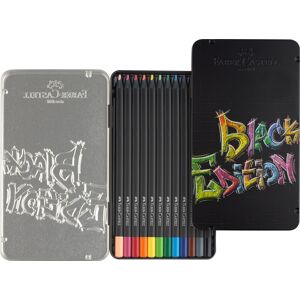 Faber Castell Black Edition Colour Pencils, Assorted Colours, Tin of 12 Ergonomic Triangular Shape Faber Castell Black Edition Colour Pencils, Assorted Colours, Tin of 12 Ergonomic Triangular Shape