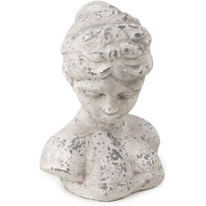 Candlelight Sculpture Female Bust Washed Grey H:23.5cm Candlelight Sculpture Female Bust Washed Grey H:23.5cm