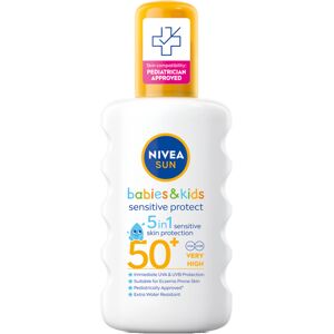 NIVEA Babies & Kids Sensitive Protect Spray SPF 50+ 200ML NIVEA Babies & Kids Sensitive Protect Spray SPF 50+ 200ML