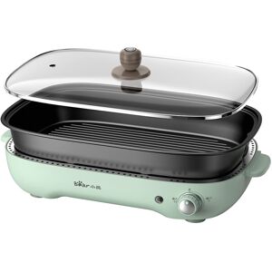 Bear Electrical BBQ Grill Pan including Hot Pot Pan/Grill Pan/6-hole Pan 1200-1400W Stepless Temperature Control Bear Electrical BBQ Grill Pan including Hot Pot Pan/Grill Pan/6-hole Pan 1200-1400W Stepless Temperature Control