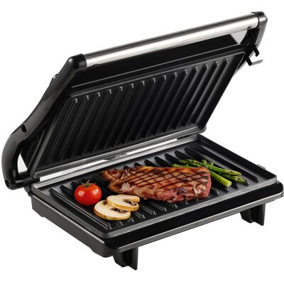 ochama Small Steak Grill, Sandwich Maker, Panini Press Grill, 800W Indoor Electric Grill, Electric Barbecue Grill, Household Electric Griddle, 22.5*14cm ochama Small Steak Grill, Sandwich Maker, Panini Press Grill, 800W Indoor Electric Grill, Electric Barbecue Grill, Household Electric Griddle, 22.5*14cm