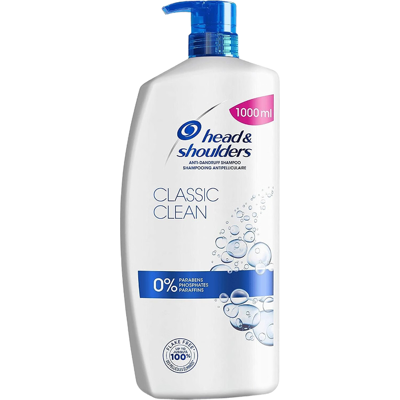 HEAD&SHOULDERS Head & Shoulders Classic Clean Anti-Dandruff Shampoo 1000ml HEAD&SHOULDERS Head & Shoulders Classic Clean Anti-Dandruff Shampoo 1000ml