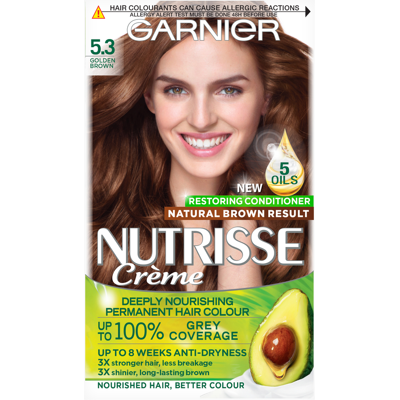 Garnier Nutrisse 5.3 Golden Brown Permanent Hair Dye Garnier Nutrisse 5.3 Golden Brown Permanent Hair Dye