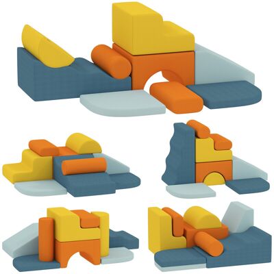 3D0-036V00MX AIYAPLAY 9-Piece Soft Play Set, Toddler Climb and Crawl Foam Blocks with Detachable Cover, Indoor Kids Soft Play Equipment for Sensory Motor Skills, Multicoloured 3D0-036V00MX AIYAPLAY 9-Piece Soft Play Set, Toddler Climb and Crawl Foam Blocks with Detachable Cover, Indoor Kids Soft Play Equipment for Sensory Motor Skills, Multicoloured