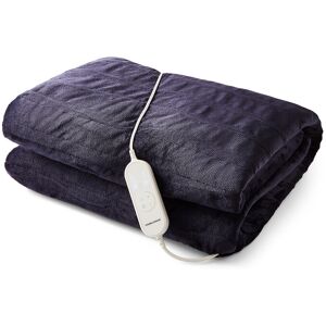 Morphy Richards EverCosy Large Luxury Striped Fleece Electric Heated Throw – Navy, 610105 Morphy Richards EverCosy Large Luxury Striped Fleece Electric Heated Throw – Navy, 610105