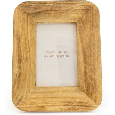 Candlelight Photo Frame Rounded Edge Mango Wood 4x6" Candlelight Photo Frame Rounded Edge Mango Wood 4x6"