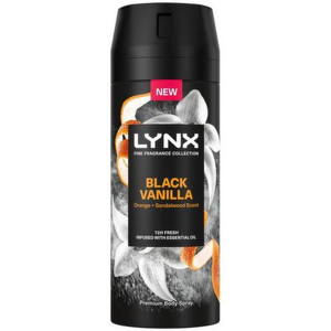 Lynx Fine Fragrance Collection Premium Deodorant Bodyspray Black Vanilla 150ml Lynx Fine Fragrance Collection Premium Deodorant Bodyspray Black Vanilla 150ml