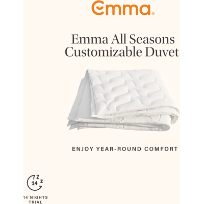 Emma Duvet All Seasons Customisable 3 in 1 - 10.5 TOG: 3.5 + 7 TOG King Emma Duvet All Seasons Customisable 3 in 1 - 10.5 TOG: 3.5 + 7 TOG King