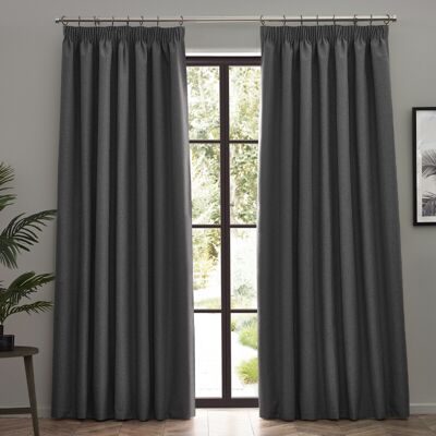 Furn. Dawn Charcoal Blackout Curtains - Curtains Furn. Dawn Charcoal Blackout Curtains - Curtains