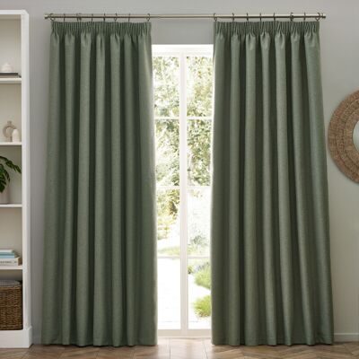 Furn. Dawn Textured Ready Made Pencil Pleat Blackout Curtains - Curtains Furn. Dawn Textured Ready Made Pencil Pleat Blackout Curtains - Curtains