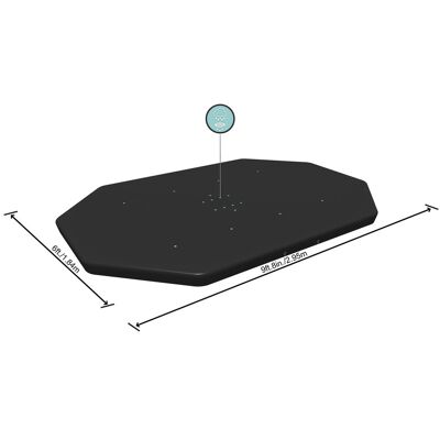Bestway® 10'x 6'7"/3.05m x 2.00m Oval Pool Cover Bestway® 10'x 6'7"/3.05m x 2.00m Oval Pool Cover