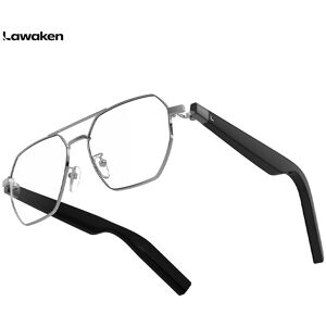 LAWAKEN AI Chat City Aviator AI Smart Audio Glasses, 128 Languages Real-Time Translation, AI Note for Meeting Summary, AI agent of ChatGPT Gemini Claude, Waterproof, Lightweight, long battery, Prescription Lenses, 5.3 Bluetooth, Hands-Free Wearable, Open- LAWAKEN AI Chat City Aviator AI Smart Audio Glasses, 128 Languages Real-Time Translation, AI Note for Meeting Summary, AI agent of ChatGPT Gemini Claude, Waterproof, Lightweight, long battery, Prescription Lenses, 5.3 Bluetooth, Hands-Free Wearable, Open-