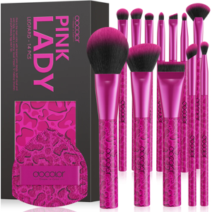 docolor 12-Piece Fuchsia Leopard Print Gift Box docolor 12-Piece Fuchsia Leopard Print Gift Box