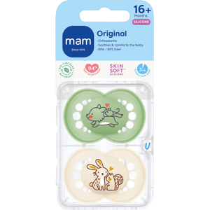MAM Original Silicone 16+ Months GREEN/WHITE MAM Original Silicone 16+ Months GREEN/WHITE