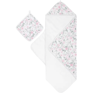 aden + anais Muslin Backed Hooded Towel Set Ma Fleur-Garden Party aden + anais Muslin Backed Hooded Towel Set Ma Fleur-Garden Party