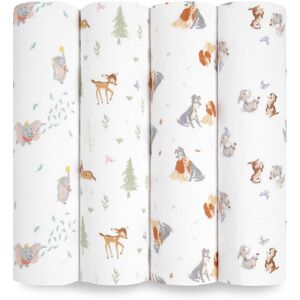 Aden + Anais Essentials Cotton Muslin Swaddles 4 Pack Disney + Friends Aden + Anais Essentials Cotton Muslin Swaddles 4 Pack Disney + Friends