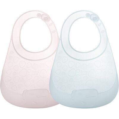 Bc Babycare Superlight Silicone Bib 2 Pieces,BPA-Free Pink + Blue Bc Babycare Superlight Silicone Bib 2 Pieces,BPA-Free Pink + Blue