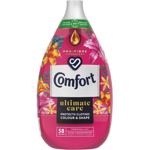 Comfort Fabric Conditioner Tropical Lily 58 washes 870ml Comfort Fabric Conditioner Tropical Lily 58 washes 870ml