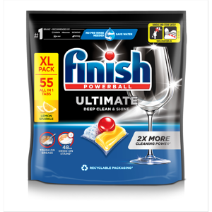 Finish Ultimate Deep Clean & Shine Dishwasher Tablets Lemon 55 Tabs Finish Ultimate Deep Clean & Shine Dishwasher Tablets Lemon 55 Tabs