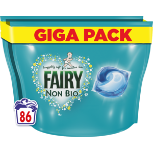 Fairy PODS, Washing Liquid Laundry Detergent Capsules, Non Bio, 86 Washes Fairy PODS, Washing Liquid Laundry Detergent Capsules, Non Bio, 86 Washes