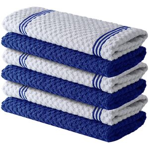 JORDAN&JUDY 6-Pack Blue Kitchen Towels, Soft & Durable, Quick-Dry & Lint-Free, 40x66cm JORDAN&JUDY 6-Pack Blue Kitchen Towels, Soft & Durable, Quick-Dry & Lint-Free, 40x66cm