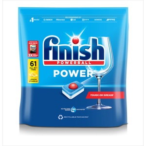 Finish Power Dishwashing Tablets, Lemon, 61 Tabs Finish Power Dishwashing Tablets, Lemon, 61 Tabs