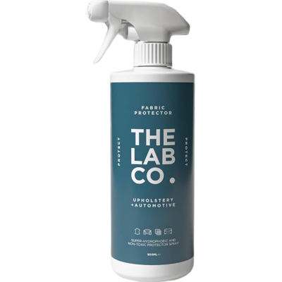 The Lab Co. Fabric and Leather Protector Spray Non-Toxic Powerful Waterproof & Stain Repellent for Home Textiles Suede, Nubuck, Leather & Canvas All-Natural 500ml The Lab Co. Fabric and Leather Protector Spray Non-Toxic Powerful Waterproof & Stain Repellent for Home Textiles Suede, Nubuck, Leather & Canvas All-Natural 500ml