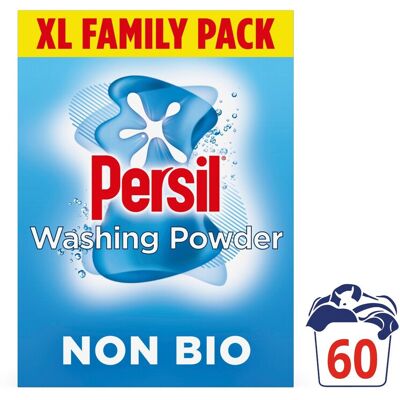 Persil Non Bio XL Family Pack 60 Washes 3.0kg Persil Non Bio XL Family Pack 60 Washes 3.0kg
