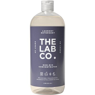 The Lab Co. Non-Bio Concentrated Laundry Detergent 40 Loads, 1L Non-Toxic Fragrance Relaxing Cotton, Lavender & Jasmine Scent Plant-Based, Vegan, Cruelty-Free, Sensitive Skin Safe The Lab Co. Non-Bio Concentrated Laundry Detergent 40 Loads, 1L Non-Toxic Fragrance Relaxing Cotton, Lavender & Jasmine Scent Plant-Based, Vegan, Cruelty-Free, Sensitive Skin Safe