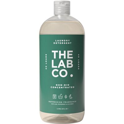 The Lab Co. Non-Bio Concentrated Laundry Detergent 40 Loads, 1L Non-Toxic Fragrance Refreshing Lime, Peppermint & Cucumber Scent Plant-Based, Vegan, Cruelty-Free, Sensitive Skin Safe The Lab Co. Non-Bio Concentrated Laundry Detergent 40 Loads, 1L Non-Toxic Fragrance Refreshing Lime, Peppermint & Cucumber Scent Plant-Based, Vegan, Cruelty-Free, Sensitive Skin Safe