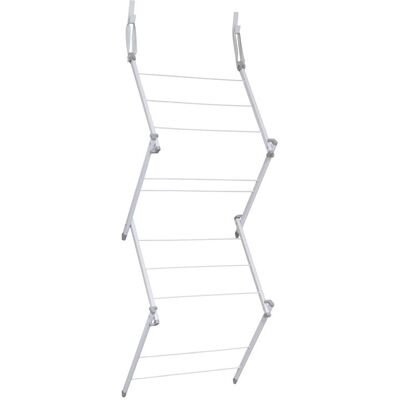 JVL Door Concertina Laundry Washing Clothes Drying Airer - White JVL Door Concertina Laundry Washing Clothes Drying Airer - White