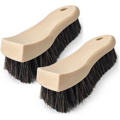 JORDAN&JUDY 2-Piece Plastic Shoe Brush Set, Hard & Soft Bristles, Deep Cleaning JORDAN&JUDY 2-Piece Plastic Shoe Brush Set, Hard & Soft Bristles, Deep Cleaning