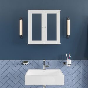 Croydex Bathroom Mirror Cabinet (58x56x13cm) - Ashby White Croydex Bathroom Mirror Cabinet (58x56x13cm) - Ashby White