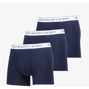 Ralph Lauren Stretch Cotton Boxer Brief 3-Pack - Navy White Ralph Lauren Stretch Cotton Boxer Brief 3-Pack - Navy White