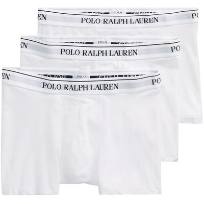 Ralph Lauren Stretch Cotton Trunk 3-Pack - White Ralph Lauren Stretch Cotton Trunk 3-Pack - White
