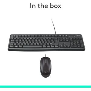 Logitech MK120 Wired Keyboard and Mouse Combo - Black Logitech MK120 Wired Keyboard and Mouse Combo - Black