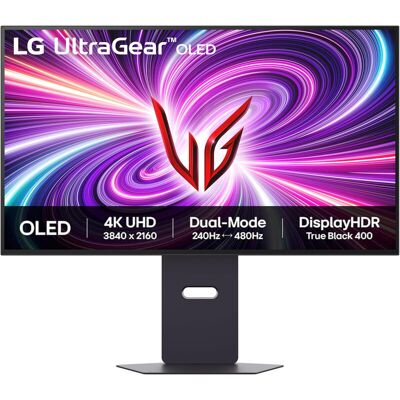 LG UltraGear OLED Gaming Monitor 32GS95UV-B, 32-inch UHD 4K, 0.03ms Response Time, Dual Mode 4K 240Hz / FHD 480Hz, NVIDIA G-Sync & AMD FreeSync Premium Pro, 7W Stereo Speakers, DisplayPort, HDMI 2.1 LG UltraGear OLED Gaming Monitor 32GS95UV-B, 32-inch UHD 4K, 0.03ms Response Time, Dual Mode 4K 240Hz / FHD 480Hz, NVIDIA G-Sync & AMD FreeSync Premium Pro, 7W Stereo Speakers, DisplayPort, HDMI 2.1