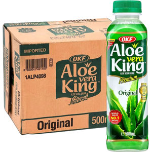 Okf - Aloe Vera King Drink 500ml - 20 Bottles - Drink Okf - Aloe Vera King Drink 500ml - 20 Bottles - Drink